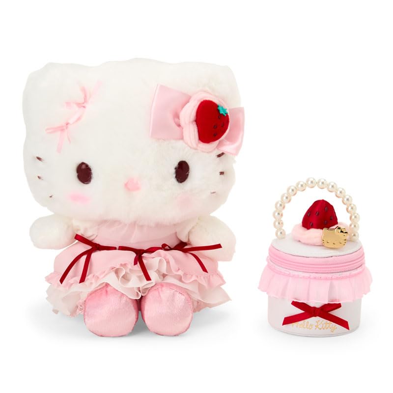 サンリオ　ぬいぐるみ&アクセサリーケース（いちごホイップケーキ） ハローキティ Amazon.co.jp: サンリオ(SANRIO) ぬいぐるみ&アクセサリーケースセット